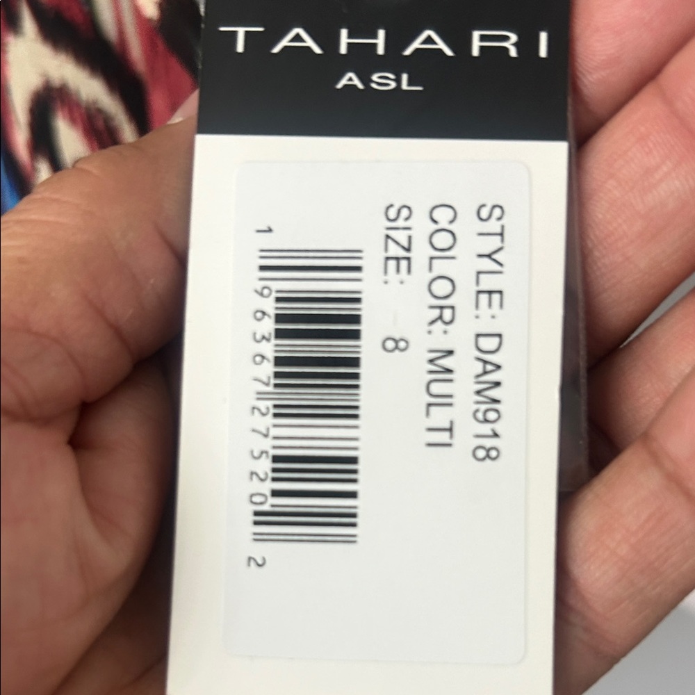 T Tahari Vibrant Long Sleeve Dress - Picture 4 of 4